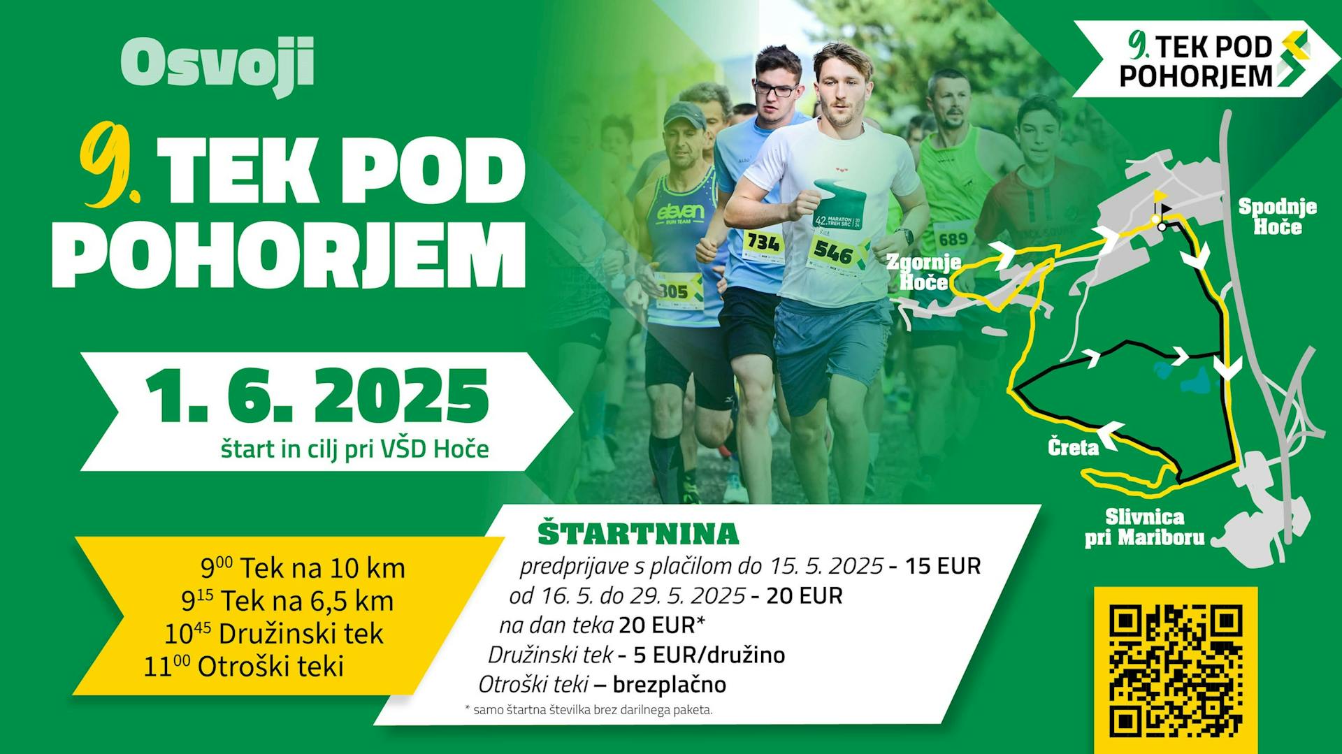 Prijavite se na 9. Tek pod Pohorjem in tecite z nami!